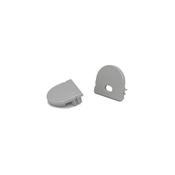 ELEVA Surface D-Line Profile Curved Grey End Caps, Set