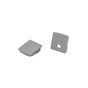 ELEVA Surface D-Line Profile Raised Edge Grey End Caps, Set