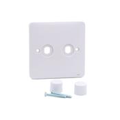 Hager Sollysta 2G Double Dimmer Plate image