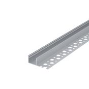 Tile/Plaster In D-Line Aluminium Profile, 2 Meters
