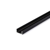 ELEVA Surface D-Line Black Aluminium Profile, 2 Meters