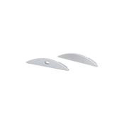 Surface Floor D-Line Profile Grey End Caps, Set