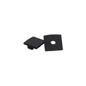 ELISSA D-LIne Profile Black End Caps, Set