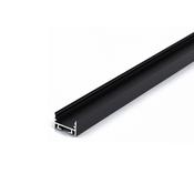 ELISSA-JR Suspended D-Line Black Aluminium Profile, 2 Meters