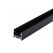 ELISSA Suspended D-Line Black Aluminium Profile, 2 Meters