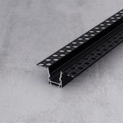 XE LUCILLE Black Plaster-in Aluminium Profile, 2 Meters image