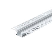 Plaster-In V2 D-Line Aluminium Profile, 2 Meters