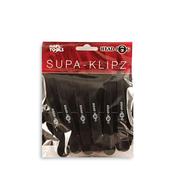 Head Jog Supa-Klipz Large Section Clips - Black (6 Pack) image