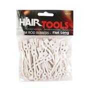 Hair Tools Perm Rod Rubbers - Flat Long (Pack of 50)