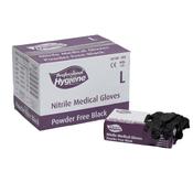 Professional Hygiene Nitrile Powder Free Gloves - Black - L image