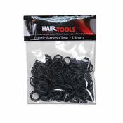 Hair Tools Black Elastic Bands 15mm (Pack of 300) image