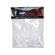 Hair Tools Clear Elastic Bands 15mm (Pack of 300) image