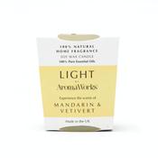 AromaWorks Light Range -Mandarin &amp; Vetivert Candle 30cl Medium