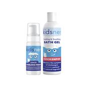 Kidsner Cooling Foam &amp; Bath Gel for Chickenpox - Twin Pack