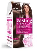 L'Oreal Casting Creme Gloss 400 Dark Brown Semi Permanent Hair Dye image