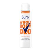 Sure Whole Body Deodorant 150 ml - Fresh Citrus