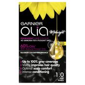 Garnier Olia 1.0 Deep Black Permanent Hair Dye image