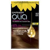 Garnier Olia 5.3 Golden Brown Permanent Hair Dye image