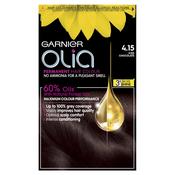 Garnier Olia 4.15 Iced Chocolate Brown Permanent Hair Dye image