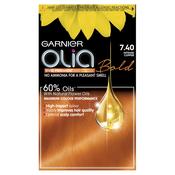 Garnier Olia Bold 7.40 Intense Copper Permanent Hair Dye image