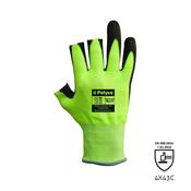 Fingerless Cut Level C PU Palm Coated - Polyco Matrix Green image