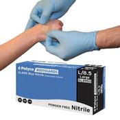 GL895 Bodyguards 4 Blue Nitrile PF - Pack Of 100 image
