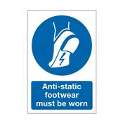 Anti-Static Footwear Must Be Worn