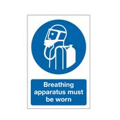 Breathing Apparatus Must Be Worn - Sign