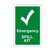 Emergency Spill Kit Sign