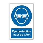 Eye Protection Must Be Worn Sign