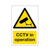 CCTV In Operation Sign