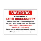 Farm Biosecurity Sign
