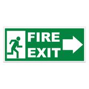 Fire Exit Right Arrow Sign