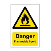 Danger Flammable Liquid Sign