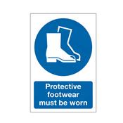 Protective Footwear Must Be Worn Sign