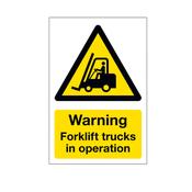 Forklift In Operation Sign