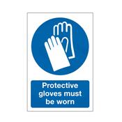 Protective Gloves Must Be Worn Sign
