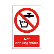 Not Drinking Water Sign