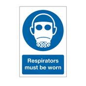 Respirators Must Be Worn Sign