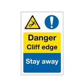 Danger Cliff Edge Sign image
