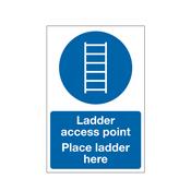 Ladder Access Point Sign