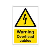 Overhead Cables Sign 2