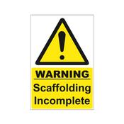Scaffolding Incomplete Sign image