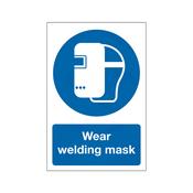 Wear Welding Mask Sign