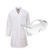 Student Lab Starter Kit – White Lab Coat &amp;amp; JSP Overspec Safety Glasses