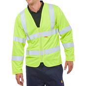 Fire Retardant Hi-Vis Jerkin Saturn Yellow