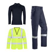 Anti Static Kit - Sioen Forbes Polo, FR Hi-Vis Jerkin &amp;amp; Corinto ARC Trousers
