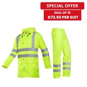 Yellow Hi-Vis Rainwear Bundle - Sioen Monoray &amp;amp; Bitoray