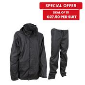 Waterproof Rain Suit Bundle - 10 PU Waterproof Jackets &amp;amp; Overtrousers