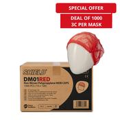 Red Detectable Mob Caps – Case Deal – 1000 Caps